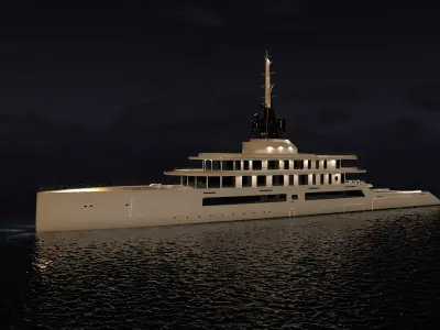  Alabama Superyacht Night Scene 