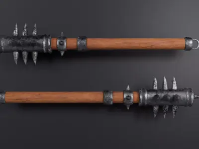 Medieval Weapon Low-poly 3D model
