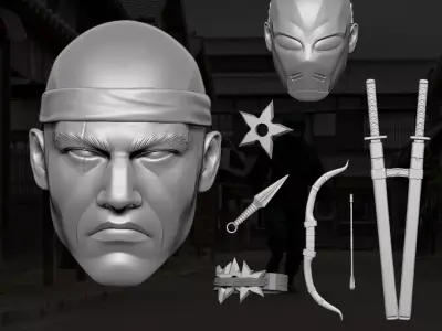 Hard Master GI Joe Fan Art 3D printables for Action Figures 3D print model