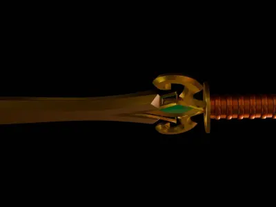 fantasy sword Free 3D model purchase