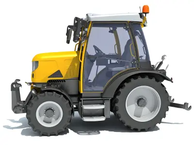 Farm Tractor 3D model get