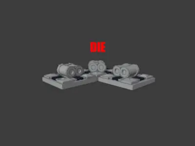 gun is in clash of clans in max lvl Free 3D model