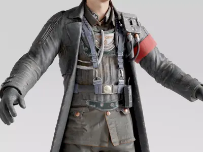 Commander NC Wolfenstein Inspired 3D model