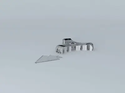Transferium house Free 3D model