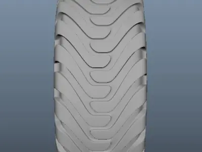 Tire truck Free low-poly 3D model