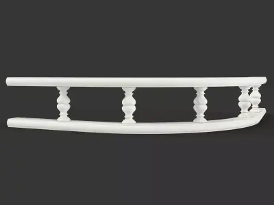 Classic Furniture Balustrade for Italian Style Kitchen 3D model