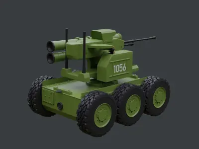 Armed Military Robot 3D model