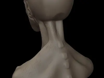 Extraterrestre bust of alien 3D print model