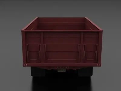 F-Series F-600 Grain Truck 1963 Low-poly 3D model