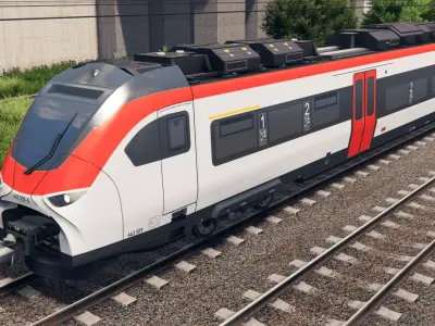 German Regional Train - Mireo Plain Livery Low-poly 3D model