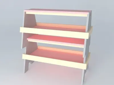 Saw Horses Free 3D model buy