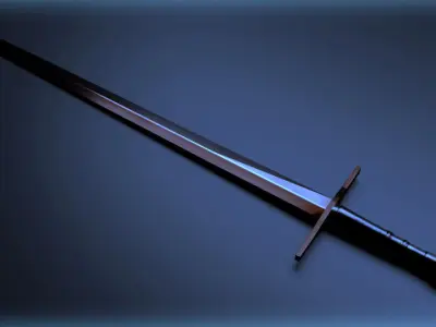 Knight Sword  Low-poly 3D model