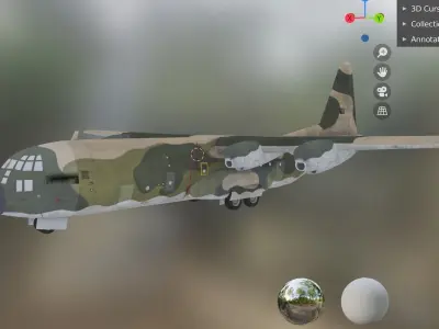 air c130 Low-poly 3D model