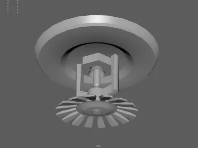 Fire Sprinkler Low-poly 3D model