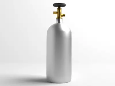Gas Tank Cylinder 5 Pound 3D model