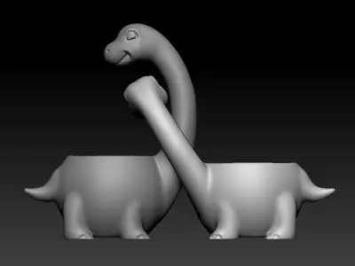 Dinosaurs cartoon decoration 3D model