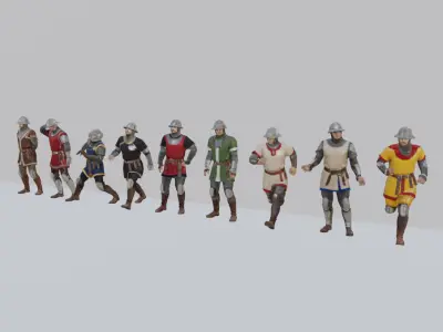 Medieval Soldier Pack 3D model
