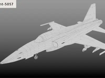 Northrop F-5E tiger 2 Low-poly 3D model