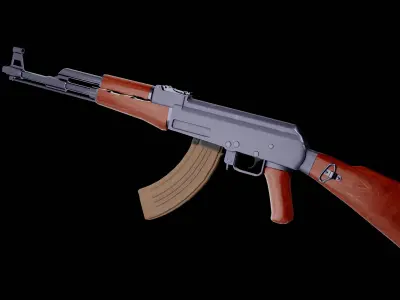 AK47 - FREE - game ready Free 3D model