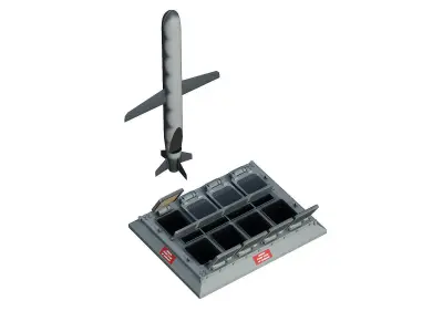 Mark 41 Vertical Launching System    BGM 109 Tomahawk  3D model