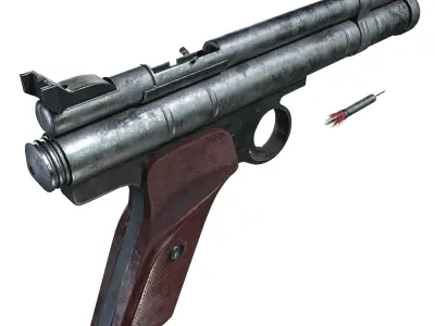 Crosman 150 C02 Pellet Pistol Low-poly 3D model