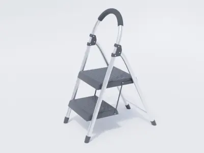 Step Ladder Low-poly 3D model get