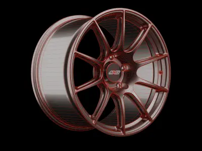 Apex Wheels SM10 Low-poly 3D model