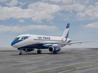 air peace plane 3D model