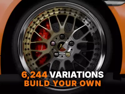 WORK VS-XX Wheel Low-poly 3D model