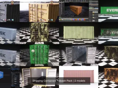 Shipping Containers Kitbash Pack