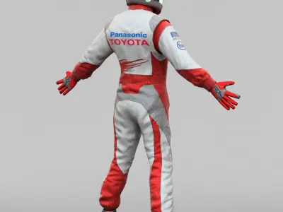 Racing Driver Toyota 3D model