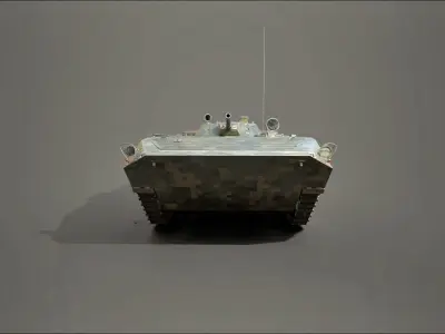 BMP 1 military tank 3D model