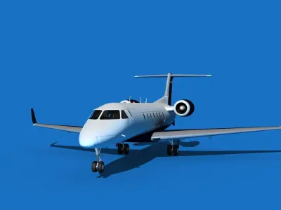 Embraer Legacy 500 V09 3D model