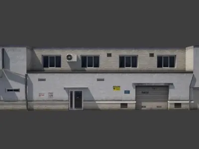 Building  City Village Work Street Low-poly Low-poly 3D model