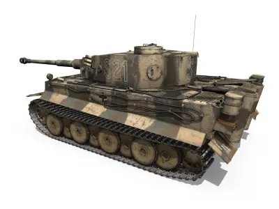 Panzer VI - Tiger - S21 - Early Production 3D model
