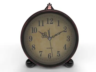 Vintage clock Low-poly 3D model