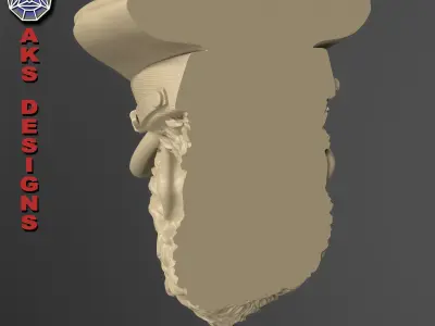 animal Wall home decor army captain guerilla v150 3D print model