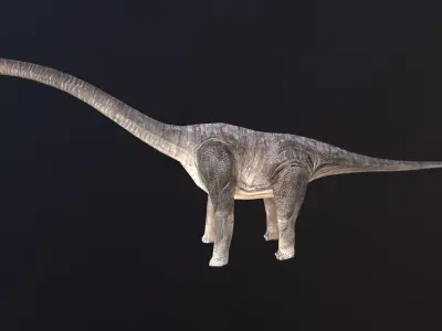 Brachiosaurus dinosaur Low-poly 3D model shop