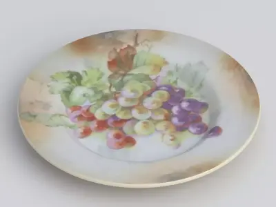 Antique and vintage plate v5 3D model