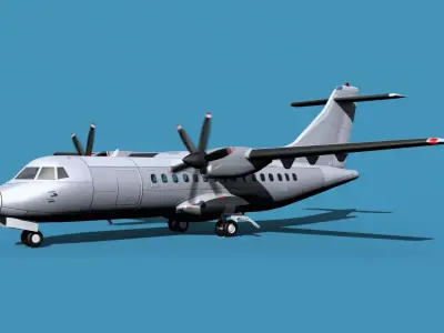 ATR-42-320 Bare Metal 3D model