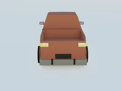 car 6 jeep low poly Free 3D model