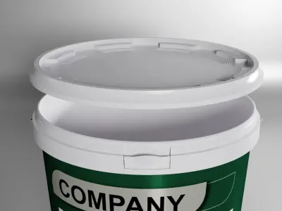 Bucket paint High quality 3D model