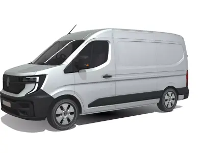 Renault Master 2024  High Quality Commercial Van 3D model