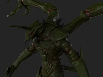 Monster ant PBR Low-poly 3D model