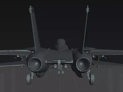 F-14 Tomcat Fighter Jet Modern Military Aircraft STL Model 3D print model