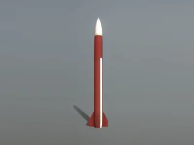 MIM-104 Patriot Missle Free low-poly 3D model