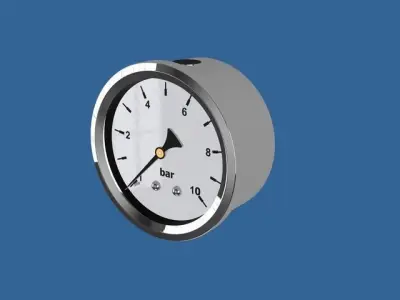 Pressure Gauge Free 3D model buy