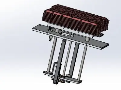 The stack-type loading mechanism 3D model