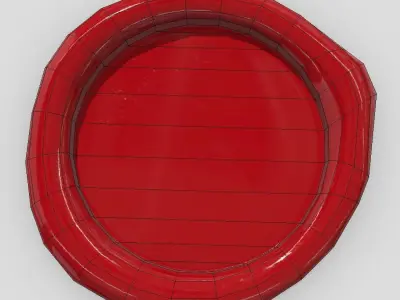 Wax Seal Low-poly 3D model