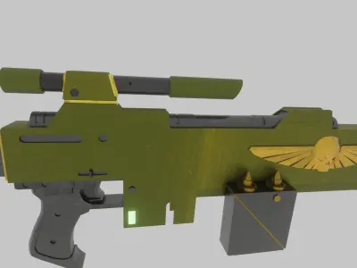 m35 galaxy Lasgun 3D model Low-poly 3D model